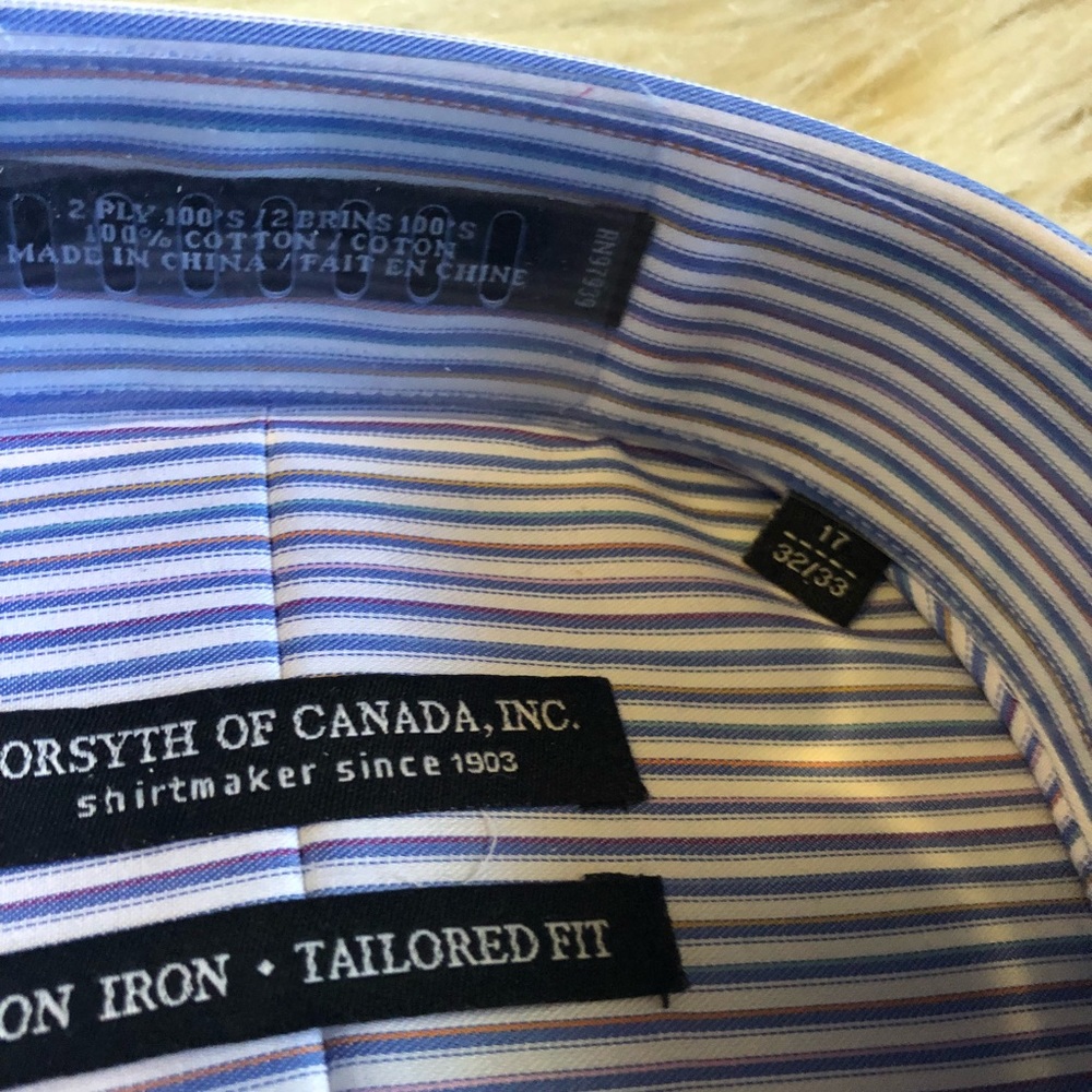 Forsyth of Canada, INC. tailored fit dress shirt - Picture 3 of 4